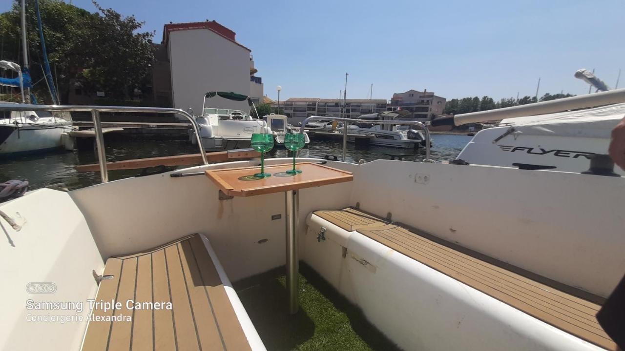 Nuit Insolite A Bord De L'Enata Un Voilier A Quai Sur La Marina De St Cyprien Saint-Cyprien  Dış mekan fotoğraf